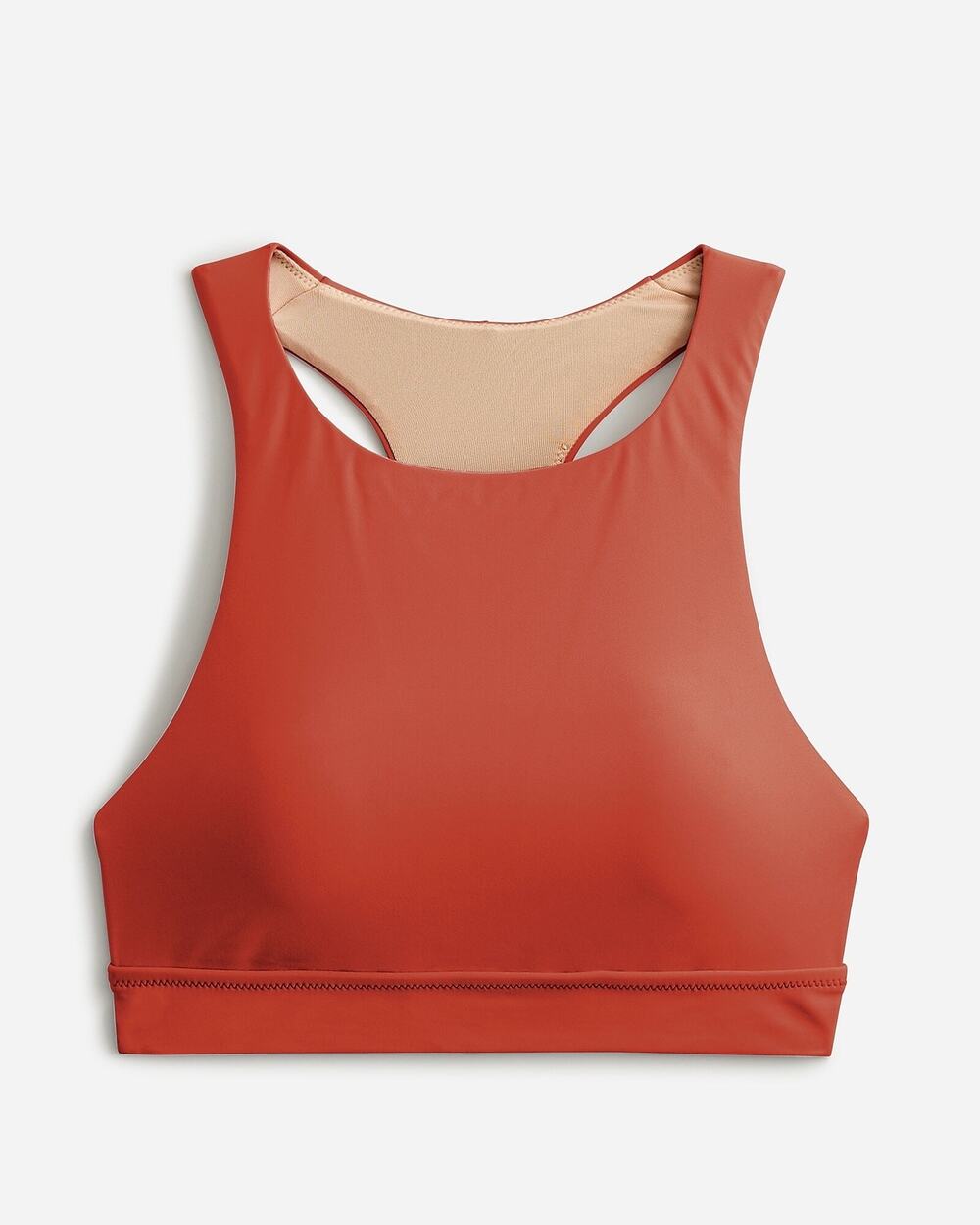 J. Crew Burnt Orange Active Longline Swim Top Size 3X